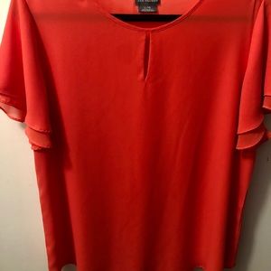 Van Heusen flutter sleeve top